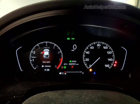 19XFL2H85PE016168 2023 HONDA CIVIC Silver Вид щитка приладів