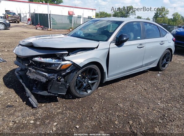 19XFL2H85SE036882 2025 HONDA CIVIC Gray Առջևի ձախ երեք քառորդ տեսարան