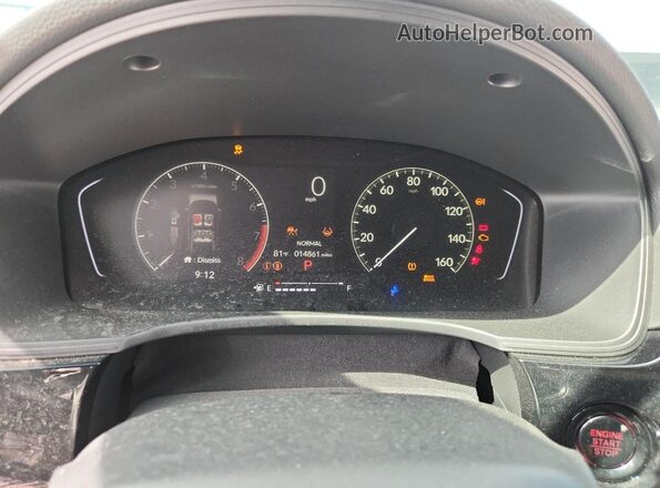 19XFL2H85SE036896 2025 HONDA CIVIC Blue Instrument cluster view
