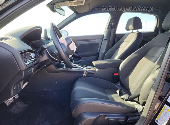 19XFL2H86SE400386 2025 HONDA CIVIC Black Widok wnętrza z przodu