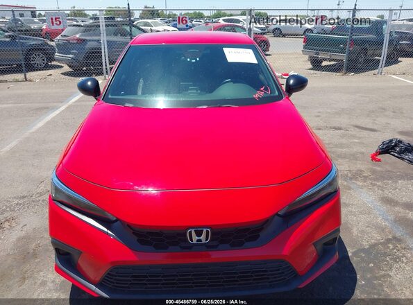 19XFL2H87PE009402 2023 HONDA CIVIC Red Widok zestawu wskaźników