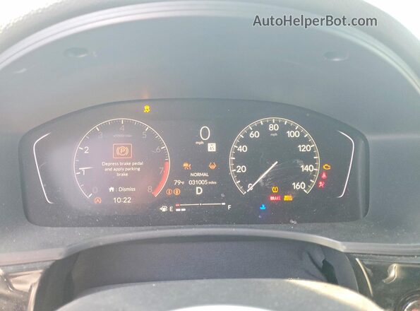 19XFL2H87SE025446 2025 HONDA CIVIC Gray Սարքավորումների վահանակի տեսք