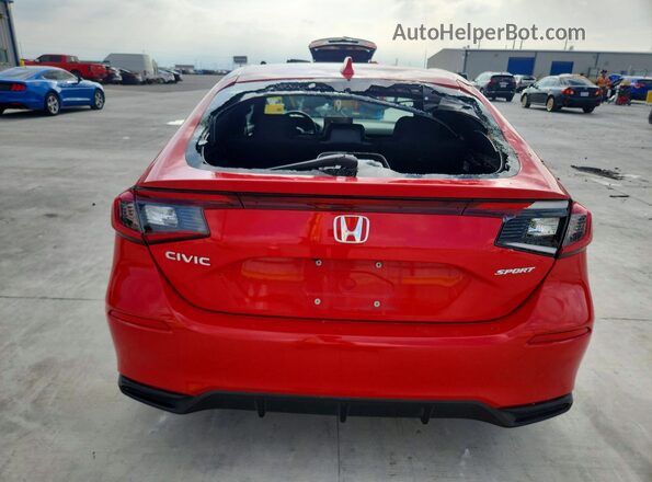 19XFL2H89PE008333 2023 HONDA CIVIC Красный Вид сзади