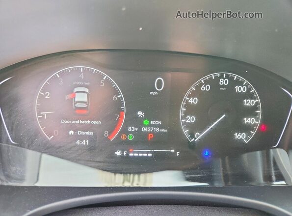 19XFL2H89PE008333 2023 HONDA CIVIC Красный Вид щитка приборов