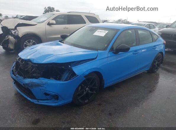 19XFL2H8XRE021756 2024 HONDA CIVIC Синий Передняя левая четверть