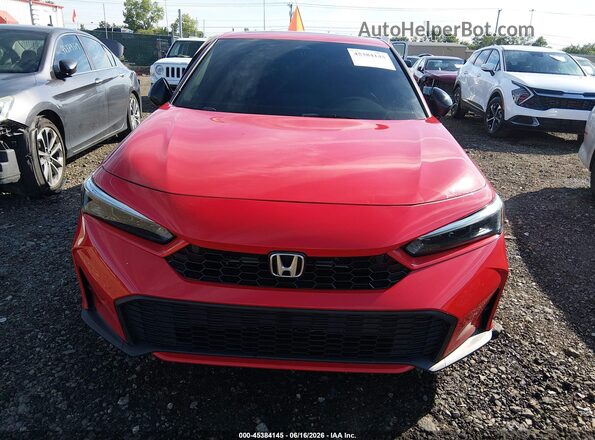 19XFL4H93SE016201 2025 HONDA CIVIC Red Вид щитка приладів