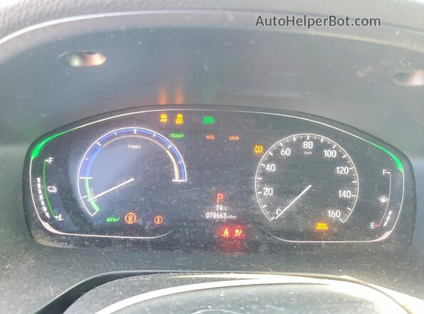 19XZE4F14KE011836 2019 HONDA INSIGHT Gray ხელსაწყოთა პანელის ხედი