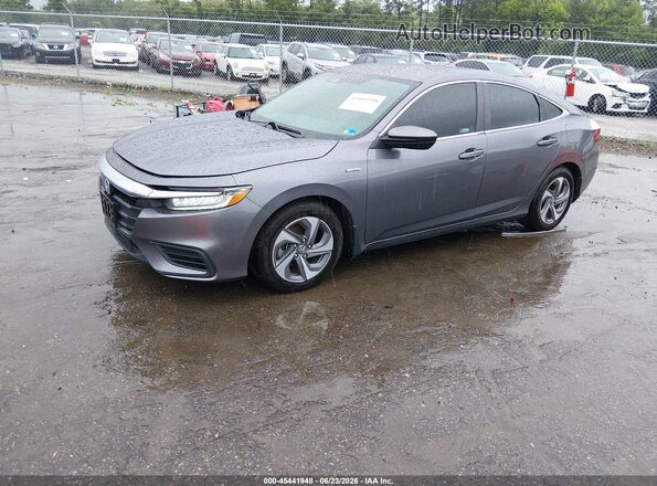 19XZE4F50LE012454 2020 HONDA INSIGHT Gray Vista tres cuartos delantera izquierda