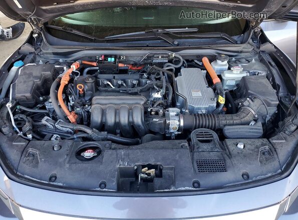 19XZE4F51ME011184 2021 HONDA INSIGHT Gray Rear interior view