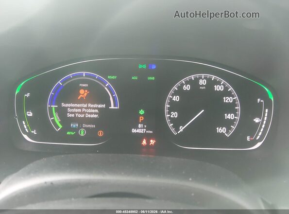 19XZE4F51NE006665 2022 HONDA INSIGHT Белый Вид задних сидений