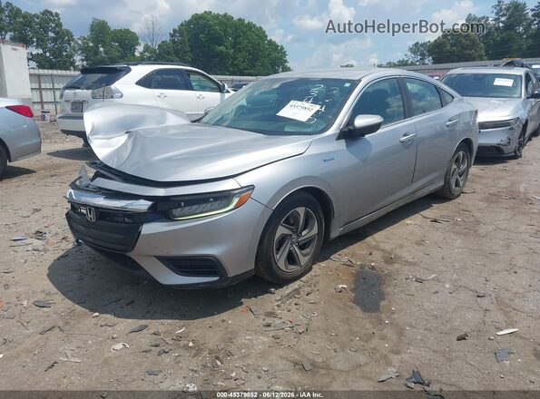 19XZE4F52KE002345 2019 HONDA INSIGHT Silver წინა მარცხენა ხედი სამი მეოთხედიდან