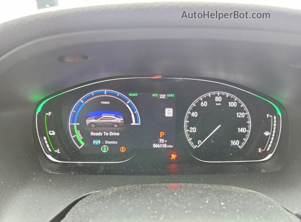19XZE4F52LE005893 2020 HONDA INSIGHT Gray Вид щитка приладів