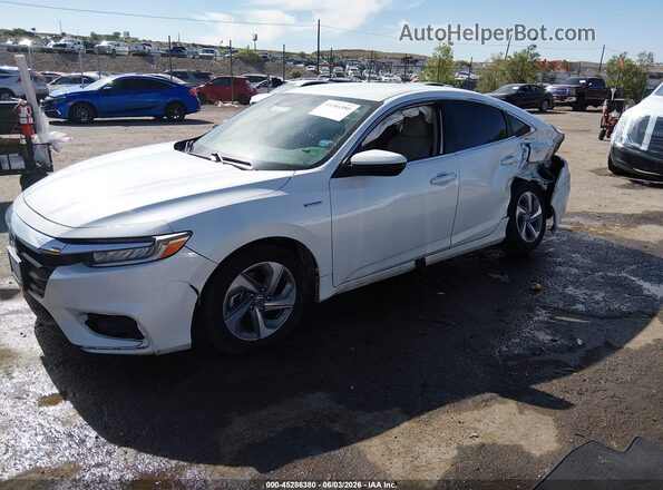 19XZE4F54LE004812 2020 HONDA INSIGHT White Առջևի ձախ երեք քառորդ տեսարան
