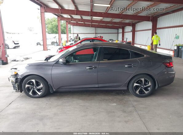 19XZE4F54NE016316 2022 HONDA INSIGHT Gray Սալոնի 360 աստիճան տեսք