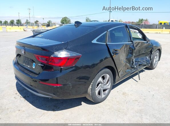 19XZE4F56KE010674 2019 HONDA INSIGHT Black Trasero derecho
