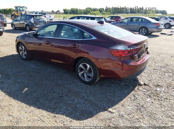 19XZE4F56LE010725 2020 HONDA INSIGHT Темно-бордовый Задняя левая четверть
