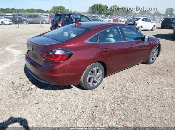 19XZE4F56LE010725 2020 HONDA INSIGHT Темно-бордовый Задняя правая четверть