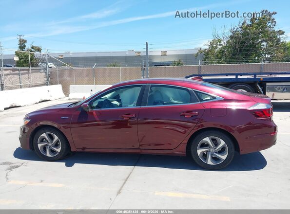 19XZE4F57LE010734 2020 HONDA INSIGHT Red 