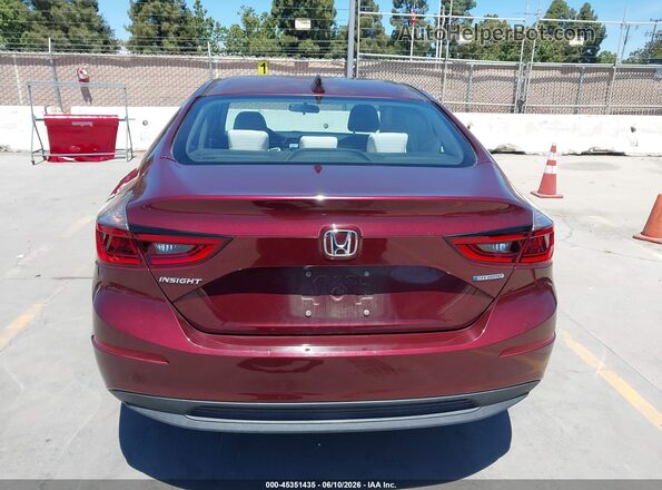 19XZE4F57LE010734 2020 HONDA INSIGHT Red 