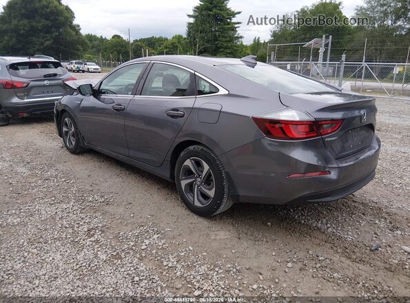 19XZE4F58KE005394 2019 HONDA INSIGHT Gray Tył lewy