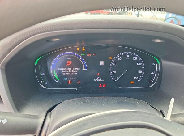 19XZE4F58ME005883 2021 HONDA INSIGHT Blue Вид щитка приладів