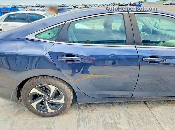 19XZE4F58ME005883 2021 HONDA INSIGHT Blue Вид задніх сидінь