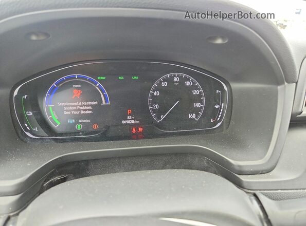 19XZE4F59KE025475 2019 HONDA INSIGHT Silver Widok zestawu wskaźników