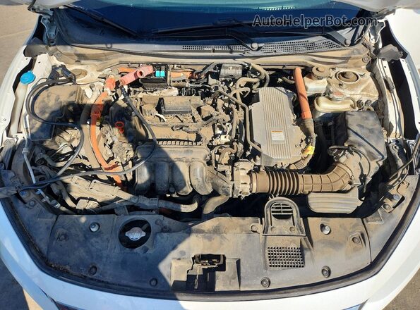 19XZE4F59ME006444 2021 HONDA INSIGHT White Widok wnętrza z tyłu