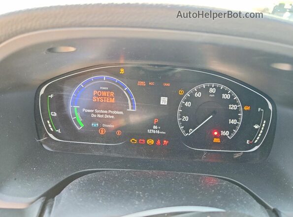 19XZE4F59ME006444 2021 HONDA INSIGHT White Widok zestawu wskaźników