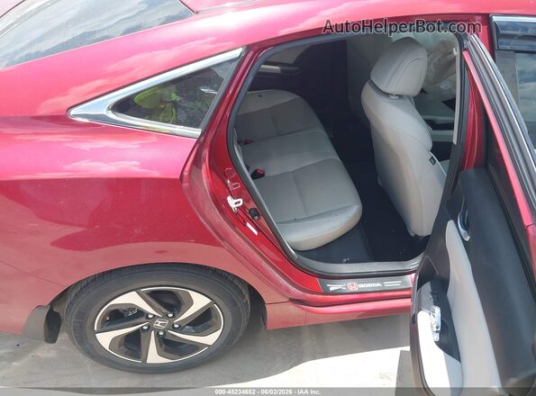 19XZE4F59NE016649 2022 HONDA INSIGHT Maroon VIN կոդի պիտակի տեսք