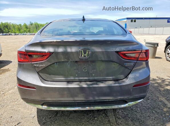 19XZE4F71LE400441 2020 HONDA INSIGHT Gray Rear view