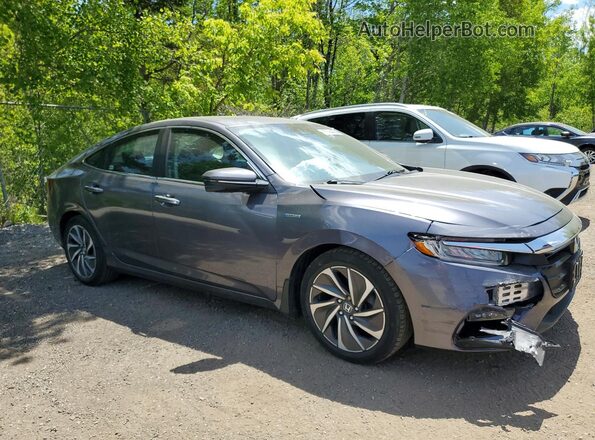 19XZE4F71LE400441 2020 HONDA INSIGHT Gray Front right