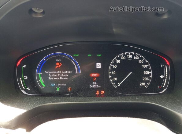 19XZE4F71LE400441 2020 HONDA INSIGHT Gray Instrument cluster view