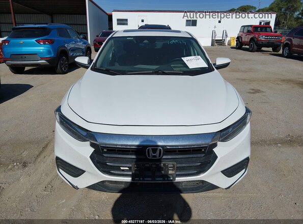 19XZE4F93ME005910 2021 HONDA INSIGHT Белый Вид щитка приборов