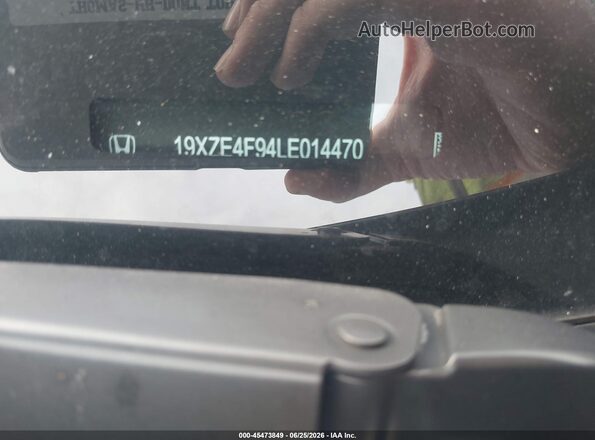 19XZE4F94LE014470 2020 HONDA INSIGHT Silver Вид підкапотного простору