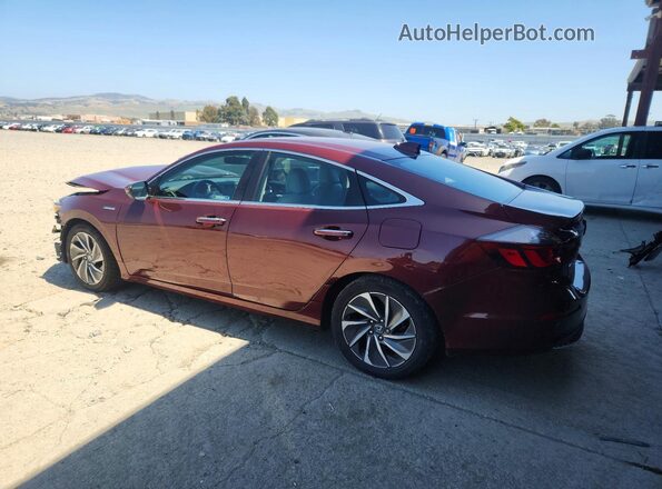 19XZE4F96KE028367 2019 HONDA INSIGHT Maroon Задня ліва чверть