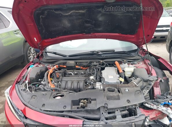 19XZE4F97NE002252 2022 HONDA INSIGHT Red უკანა ხედი