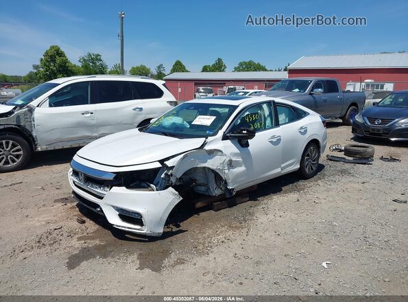 19XZE4F98ME004638 2021 HONDA INSIGHT White Առջևի ձախ երեք քառորդ տեսարան