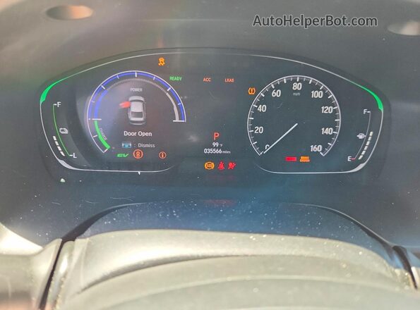 19XZE4F99ME008875 2021 HONDA INSIGHT White Widok zestawu wskaźników