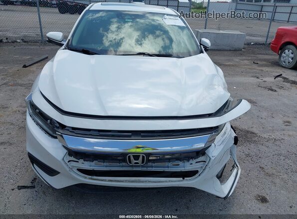 19XZE4F9XLE000413 2020 HONDA INSIGHT White Widok wnętrza z tyłu