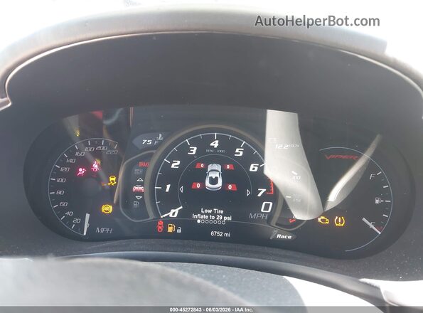 1C3BDEDZ1GV100516 2016 DODGE VIPER Желтый Вид задних сидений