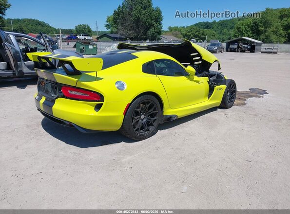 1C3BDEDZ1GV100516 2016 DODGE VIPER Желтый Задняя правая четверть