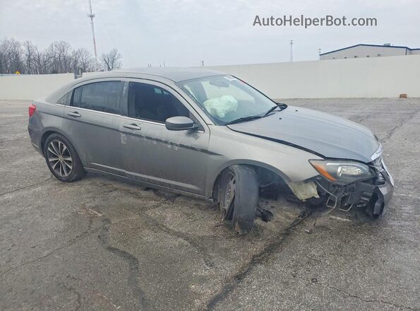 1C3CCBBG1DN718261 2013 CHRYSLER 200 Серый Передняя правая четверть