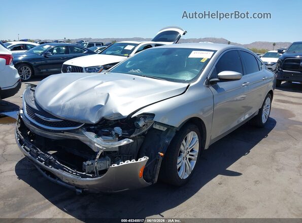 1C3CCCAB0GN107086 2016 CHRYSLER 200 Серый Передняя левая четверть