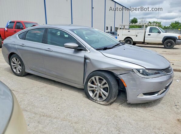 1C3CCCAB0GN130545 2016 CHRYSLER 200 Серебряный Передняя правая четверть
