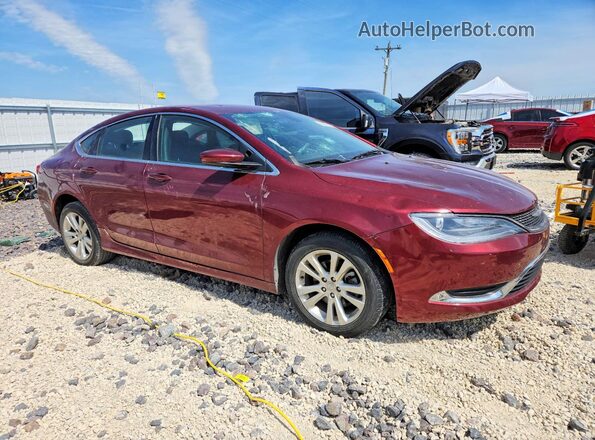 1C3CCCAB0GN152142 2016 CHRYSLER 200 Burgundy Front right