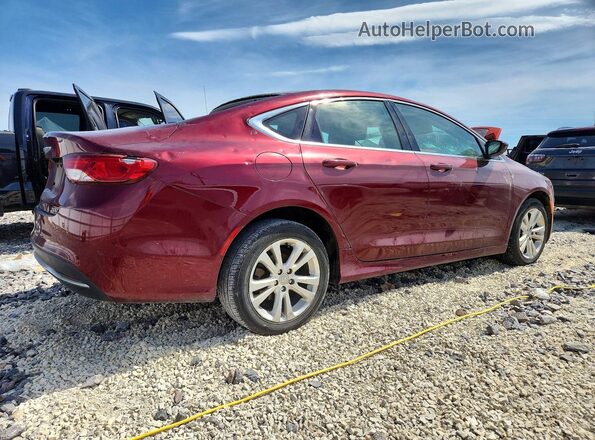1C3CCCAB0GN152142 2016 CHRYSLER 200 Burgundy Rear right