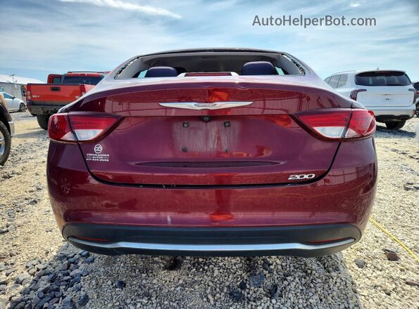 1C3CCCAB0GN152142 2016 CHRYSLER 200 Burgundy Rear view