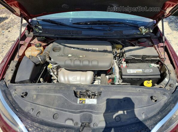 1C3CCCAB0GN152142 2016 CHRYSLER 200 Burgundy Rear interior view