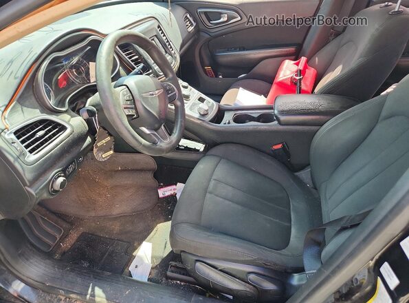 1C3CCCAB0GN157616 2016 CHRYSLER 200 Черный Вид салона спереди